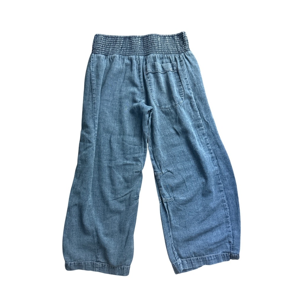 Anthropologie Pilcro Reese Smocked Waist soft denim Cropped Pants XSP - Picture 6 of 6